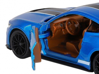 Машина АВТОПАНОРАМА Ford Shelby GT350, синий, 1/32, свет, звук, инерция, в/к 17,5*13,5*9 см