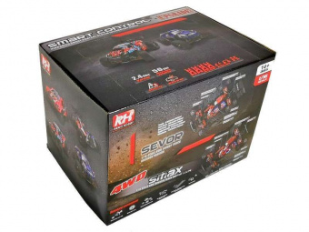 Радиоуправляемый монстр Remo Hobby SMAX Brushless UPGRADE (синий) 4WD 2.4G 1/16 RTR