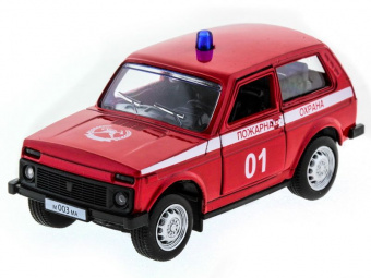 Машина ''АВТОПАНОРАМА'' инерц. ВАЗ 2121 1/50, в/к 12*7*5,5 см, красная
