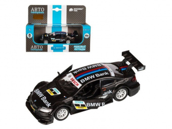 Машина АВТОПАНОРАМА BMW M3, DTM, 1/42, черный, инерция, откр. двери, в/к 17,5*12,5*6,5 см