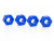 Пластиковые колёсные шестигранники 4 шт для Remo Hobby 1/8, тюнинг, синие Пластиковые колёсные шестигранники 4 шт для Remo Hobby 1/8, тюнинг, синие