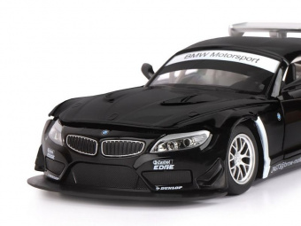 Машина ''АВТОПАНОРАМА'' BMW Z4 GT3, черный, 1/24, свет, звук, в/к 24,5*12,5*10,5 см