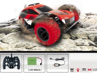 Радиоуправляемая машинка-перевертыш ZhengGuang Leopard DRIFT  2.4G 1/14 RTR (красная) + Ni-Cd и З/У