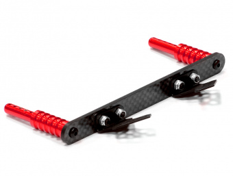 Стойки крепления корпуса передние (крас) 1/10 Traxxas Slash 2WD