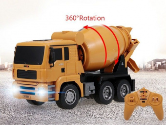 Радиоуправляемая бетономешалка HUI NA TOYS масштаб 1:18 2.4G