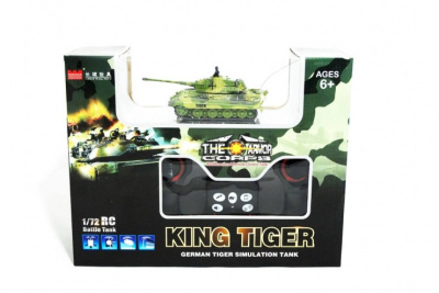 Радиоуправляемый микро танк King Tiger 2203 1:72, 2.4Ghz