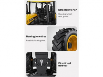 Радиоуправляемый фермерский трактор Double Eagle JCB Fastrac 4220 1/24 2.4G RTR