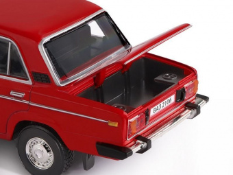 Машина ''АВТОПАНОРАМА'' ВАЗ 2106, 1/22, красный, инерция, в/к 24,5x12,5x10,5 см