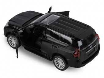 Машина ''АВТОПАНОРАМА'' Land Cruiser Prado, черный, 1/42, инерция, в/к 17,5*12,5*6,5 см
