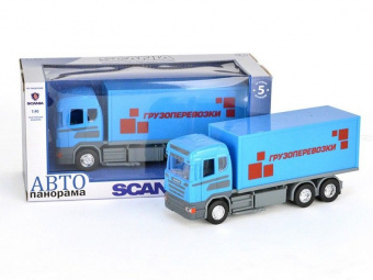 Машина ''АВТОПАНОРАМА'' SCANIA (фура) 1/40 инерц., в/к 28*14*12