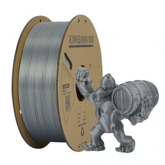 Филамент Kingroon PLA Silk Silver 1.75mm 1KG