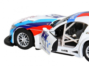 Машина ''АВТОПАНОРАМА'' BMW Z4 GT3, белый, 1/32, свет, звук, инерция, в/к 17,5*13,5*9 см