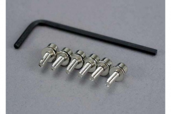Screws, 3x10mm caphead machine (hex drive) (6)/ lockwashers (6)/ hex wrench