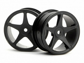 Диски туринг 1/10 - SUPER STAR  26mm BLACK (1MM OFFSET) 2шт