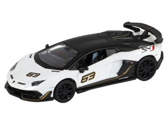 Машина ''АВТОПАНОРАМА'' Lamborghini SVJ, белый, 1/32, свет, звук, инерция, в/к 17,5*12,5*6,5 см