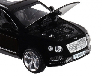 Машина ''АВТОПАНОРАМА'' Bentley Bentayga, черный, 1/34, свет, звук, инерция, в/к 17,5*13,5*9 см