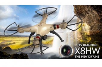 Радиоуправляемый квадрокоптер SYMA X8HW с барометром с FPV трансляцией Wi-Fi 2.4Ghz RTF