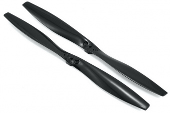 Rotor blade set, black (2) (with screws)