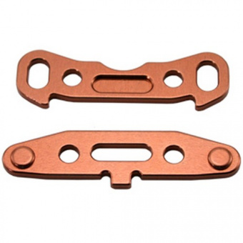 Alum. Rear Arm Mount (Copper): RC8