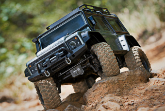 Радиоуправляемая модель TRAXXAS TRX-4 1:10 Land Rover 4WD Scale and Trail Crawler Серебристый