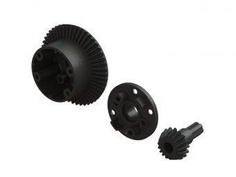 Корпус дифференциала + шестерня (49T/17T) ARRMA 1/10 4x4