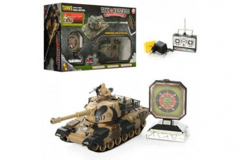 Радиоуправляемый танковый бой с мишенью Household Russia T-90