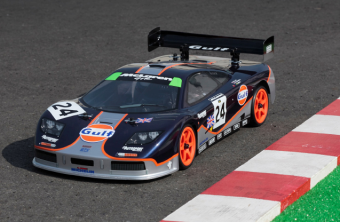 Радиоуправляемый автомобиль Kyosho 1:10 Put EP FAZER Mclaren F1 GTR Gulf 4WD 2.4 Ghz, электро, RTR