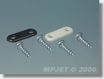 Перемычка крепления шасси средняя, нейлон, черный, MPJet, 4шт.