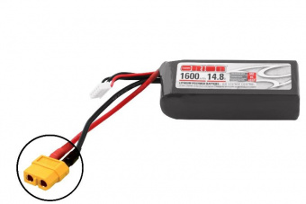 Li-Po 14,8В(4S) 1600mah 50C SoftCase XT60 plug