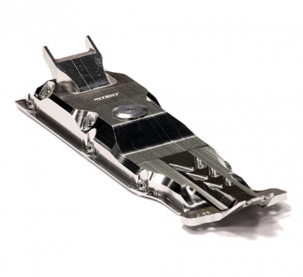 Защита днища центр (серебро) для Traxxas 1/10 E-revo