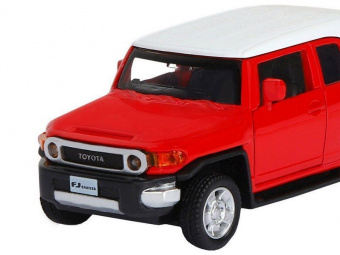 Машина ''АВТОПАНОРАМА'' Toyota FJ Cruiser, красный, 1/43, инерция, в/к 17,5*12,5*6,5 см