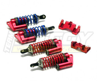 Комплект амортизаторов (4шт)(красный) для 1/10 Traxxas Revo E-Revo suммit и Slayer (длина 89мм)