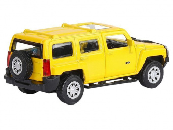 Машина ''АВТОПАНОРАМА'' Hummer H3, желтый, 1/43, инерция, в/к 17,5*12,5*6,5 см