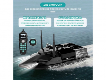 Радиоуправляемый катер для рыбалки Flytec V803 GPS 2.4G RTR