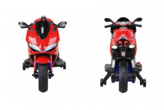 Детский электромотоцикл Ducati со светящимися колесами Красный