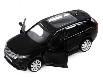 Машина ''АВТОПАНОРАМА'' Land Rover Range Rover Velar, черный, 1/42, инерция, в/к 17,5*12,5*6,5 см