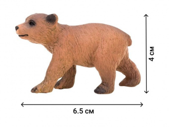 Набор фигурок животных MASAI MARA MM201-002 серии Мир диких животных: Семья медведей, 4 пр.