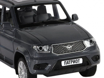 Машина ''АВТОПАНОРАМА'' УАЗ PATRIOT, темно-серый металлик, 1/26, свет, звук, в/к 24,5*12,5*10,5 см