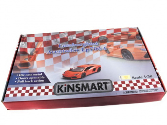 Машина Kinsmart LAMBORGHINI AVENTADOR LP 700-4 инерция (1/12шт.) 1:38 б/к