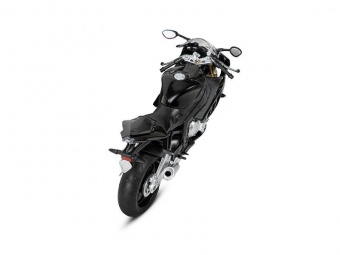 Мотоцикл АВТОПАНОРАМА BMW S1000R, 1/12, металл, черный, свободный ход колес