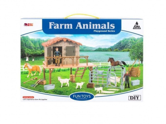 Набор фигурок животных MASAI MARA ММ205-063 серии На ферме: Ферма игрушка 21 предмет