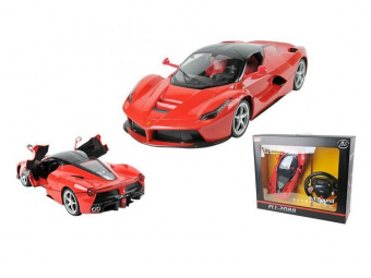Машинка на радиоуправлении MZ Ferrari La Ferrari 1:10 (GYRO-руль,открываются двери)