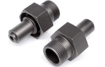 24Mm Front Hex Hub (Gunmetal/2Pcs)