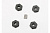 Wheel hubs, hex (4)/ axle pins (1.5x8mm) (4)