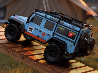 Радиоуправляемый краулер MJX Hyper Go H8H Refreshed Edition (голубой) Brushless 4WD 2.4G LED 1/8