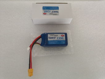 Аккумулятор Li-Po Spard 1350mAh, 11,1V, 45C, XT60