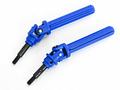 Карданные привода передние для Remo Hobby MMAX, EX3 1/10, тюнинг, синие