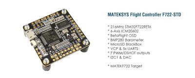 Полетный контроллер MATEKSYS F722-STD