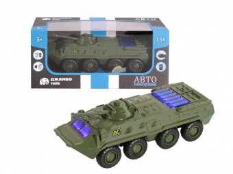 Танк ''АВТОПАНОРАМА'' хаки, 1/54, инерция, свет, звук, в/к 17*8*6,5 см