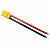 Разъем Amass XT90 (male) на проводе 10cm 12AWG